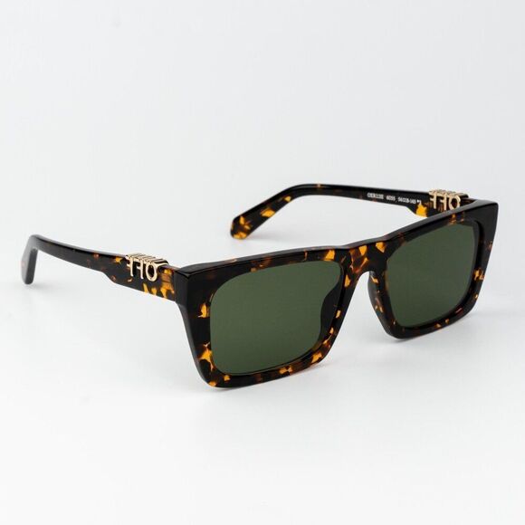 Off-White ALBANY Women Sunglasses Havana Green Square OERI13E ALBANY 6055 main image 11